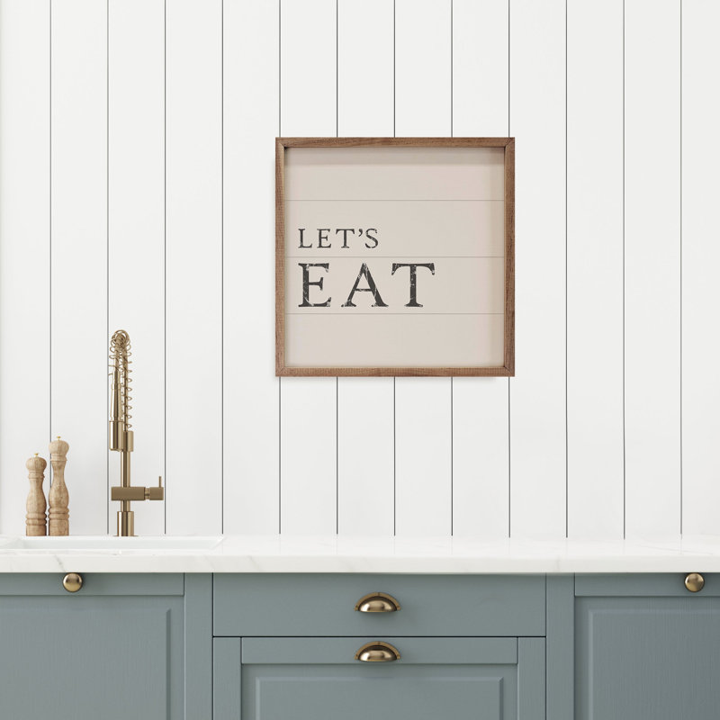 Let's Eat White, 4" H x 4" W