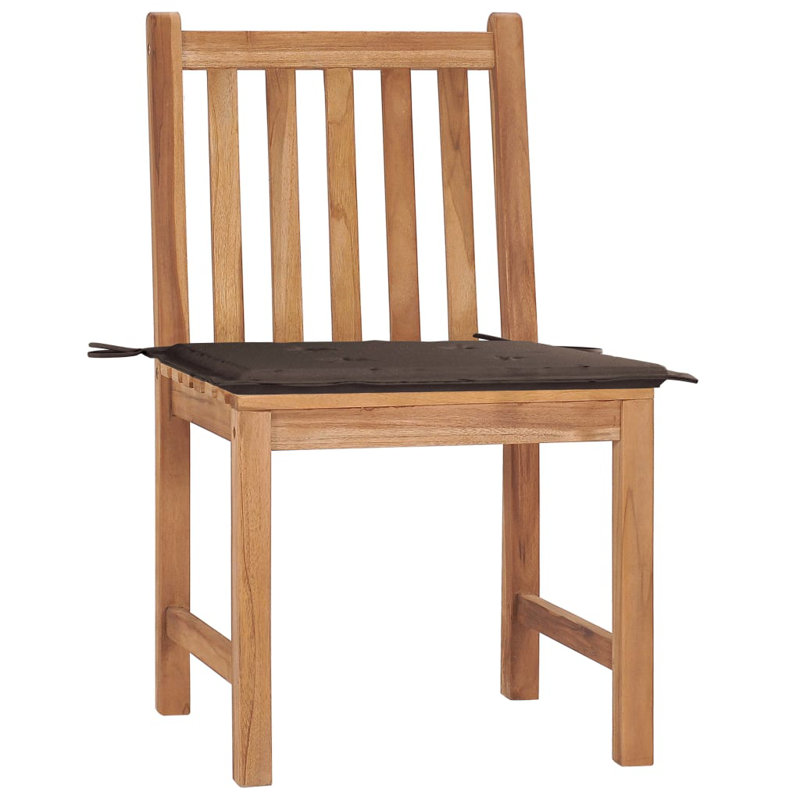 Chaise de patio avec coussin Bruschi, Taupe