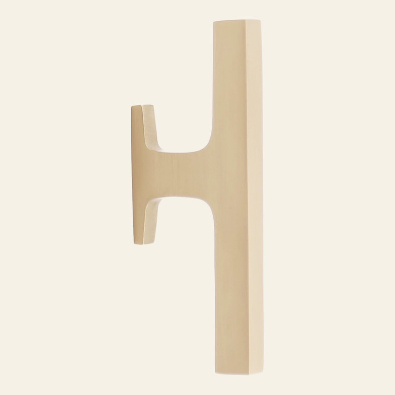 Madelyn Carter Gabrielle Solid Brass Offset Cabinet Pull - Finger Pull, Polished Nickel