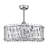 Quara 26 Inch Modern Glam Modern Crystal Ceiling Fan 6 Light with Remote