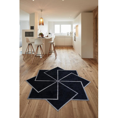 Tapis rond Shelsey avec envers antidérapant