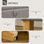 Angella Polyester Upholstered Storage Bench-838851289-838851290