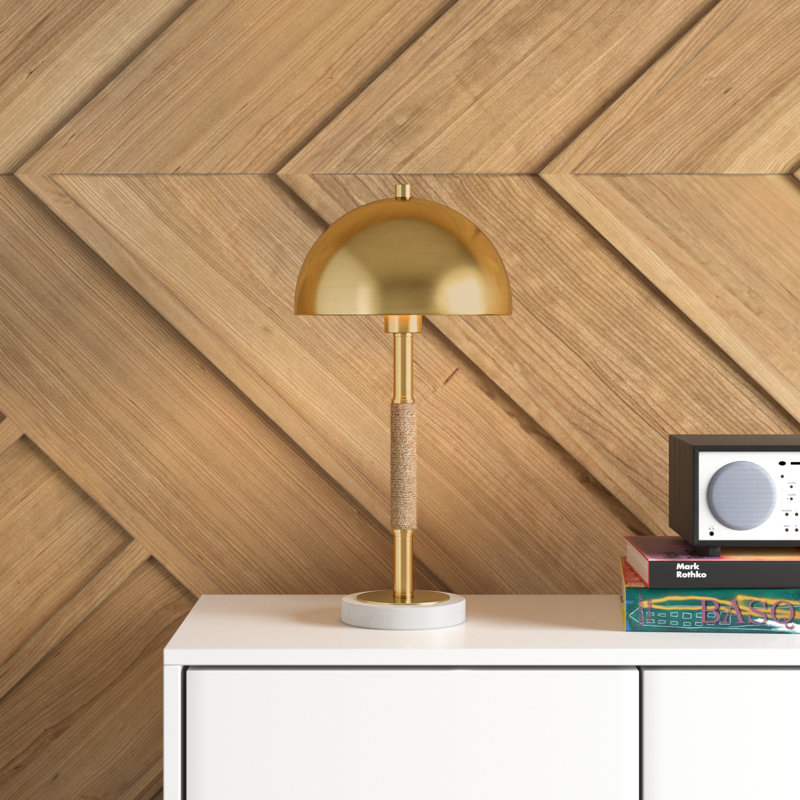 Lampe Vandervort, Laiton / blanc, Laiton