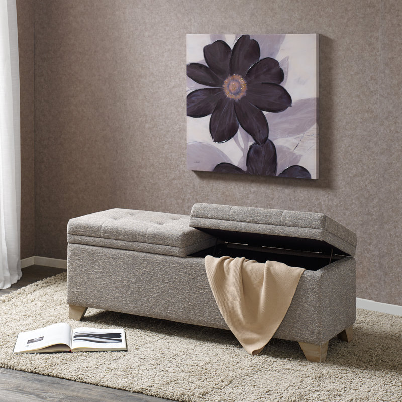 Banc de rangement à deux compartiments Ashcroft, Gris