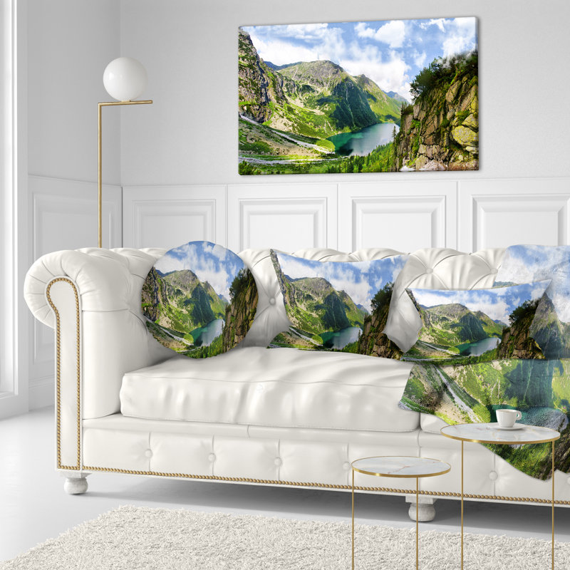 Incroyable vue des montagnes Tatra - Coussin décoratif à imprimé paysage