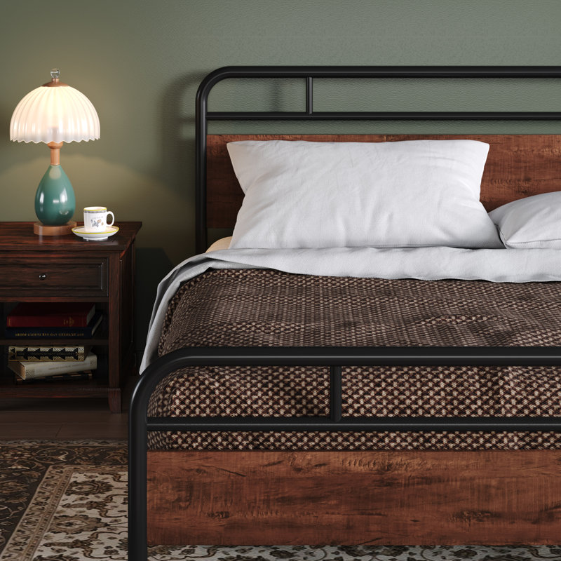 Aveana Platform Bed, Mahogany, King