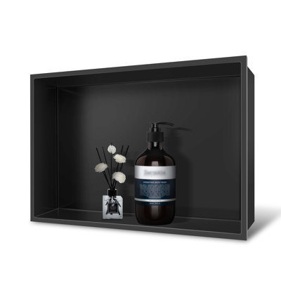 Orda Matte Black 18 In. W X 12 In. H X 4 In. D Shower Niche