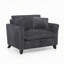 Fauteuil en velours côtelé l 46 po-1561417197