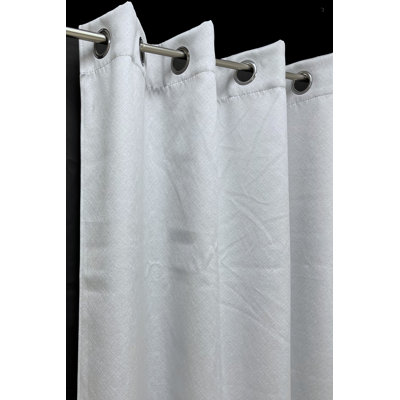 Rideau occultant en polyester Crystina