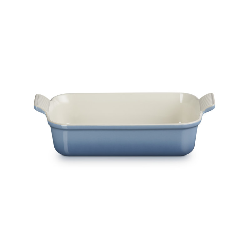 Le Creuset Stoneware Heritage Rectangular Dish, 26cm/2.4L, Chambray