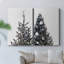 Arbre de Noël disco I - Toile tendue avec châssis de qualité supérieure - Prêt à être accroché