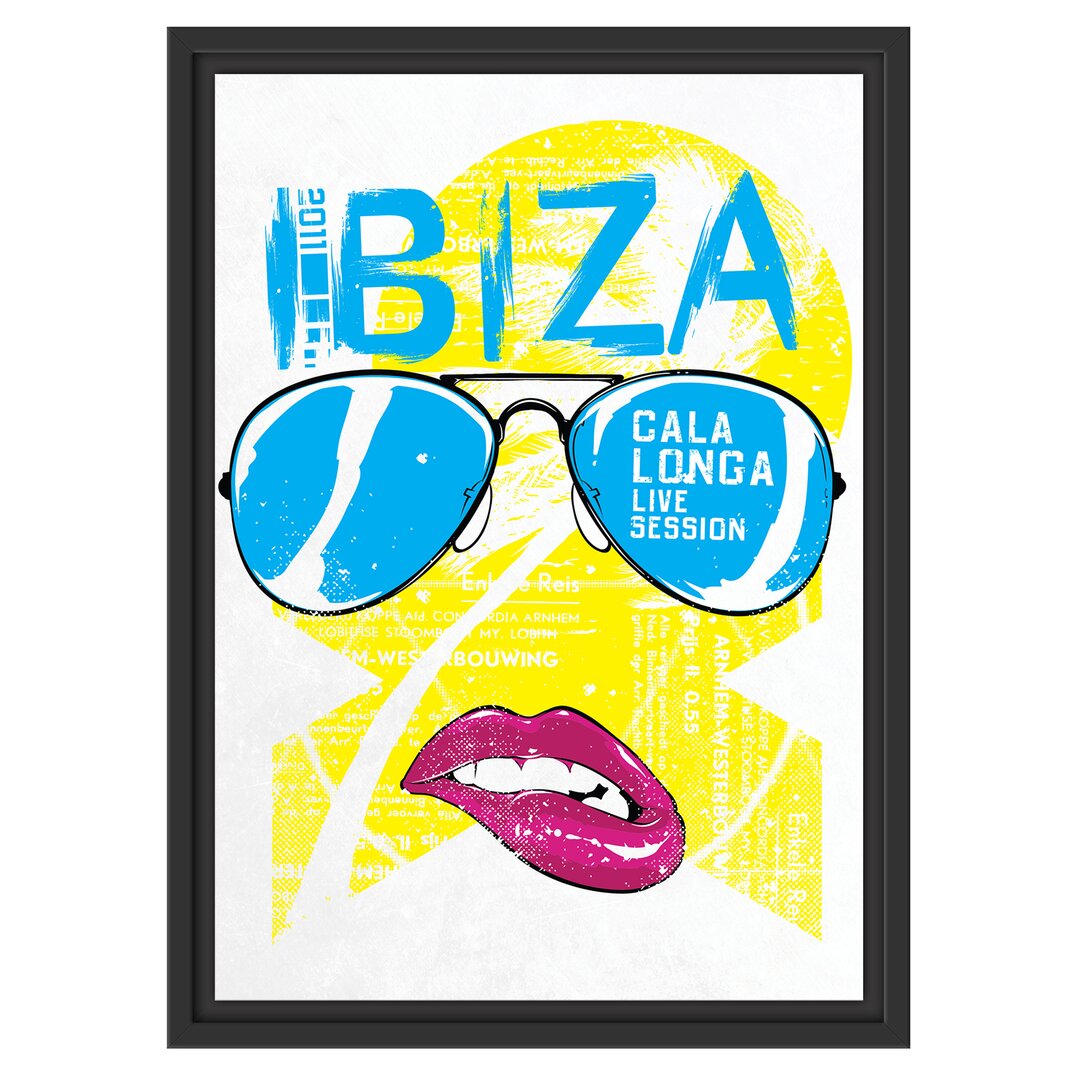 Gerahmtes Wandbild Ibiza light