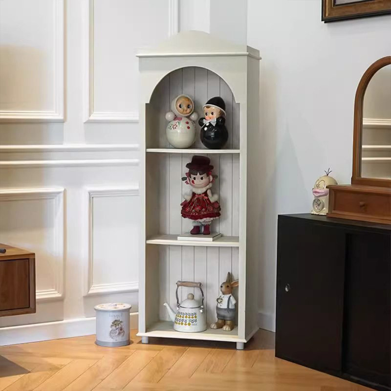 Vitrines en bois manufacturé beige