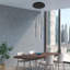 Caylah Cluster Cylinder LED Pendant for Stairs-1839385332-1839385226