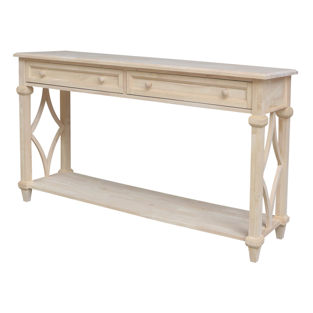 Andresa 64'' Solid Wood Console Table Rosalind Wheeler
