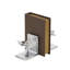 Ensemble de serre-livres en aluminium et aluminium