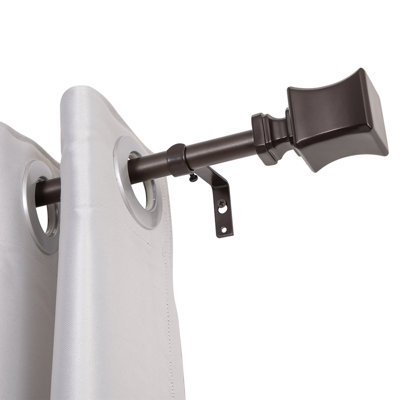 UTOPIA ALLEY Dianella Wall Mounted 3/4 Inch Curtain Rod For Window, Adjustable Drapery Rods, Bedroom & Living Room Decorative Curtain Rods, Tapestry Poles