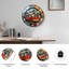 Horloge murale en verre teinté, horloge murale de 24 po