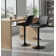 Adjustable Height Counter Stool with Metal Frame