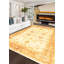 Tapis de bois one-of-kind à la main noué la 2010 chobi crème/beige 6 pi x 8 pi 6 po Adriauna