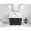 Boston 42 po X P 22 po De meuble-lavabo simple en fer forgé Quartz-108493144