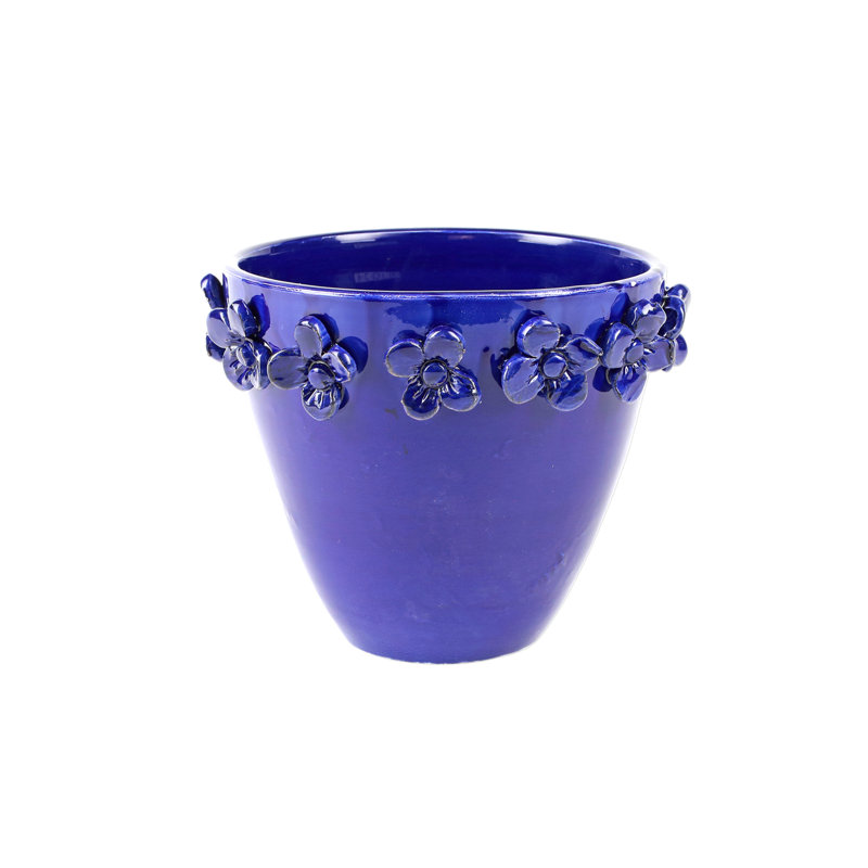 Cache-pot rustique moyen, H 5 po x l 6,25 po x P 6,25 po, Blanc