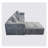 Modular Sectional Sofa Light Grey Couches 4 Seat Modular Foam Sectional Couches For Living Room With 1 Ottoman, Cloud Couch With Oversized Chaise-942863255