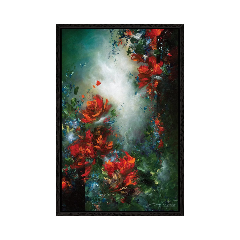 Passionately Yours 1 Piece Painting on Canvas, 66.04cm H x 45.72cm W x 3.81cm D, Black Framed
