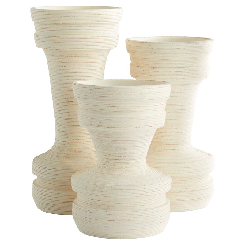 Taras Handcrafted Ceramic Table Vase, 15" H x 8" W x 8" D