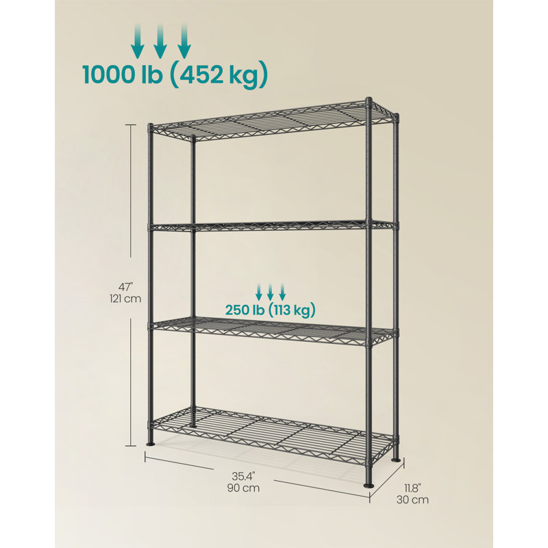 90cm W Metal Shelving Unit