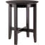 Table d'appoint de style shaker en bois massif avec barres transversales en X pour plus de stabilité et un décor moderne