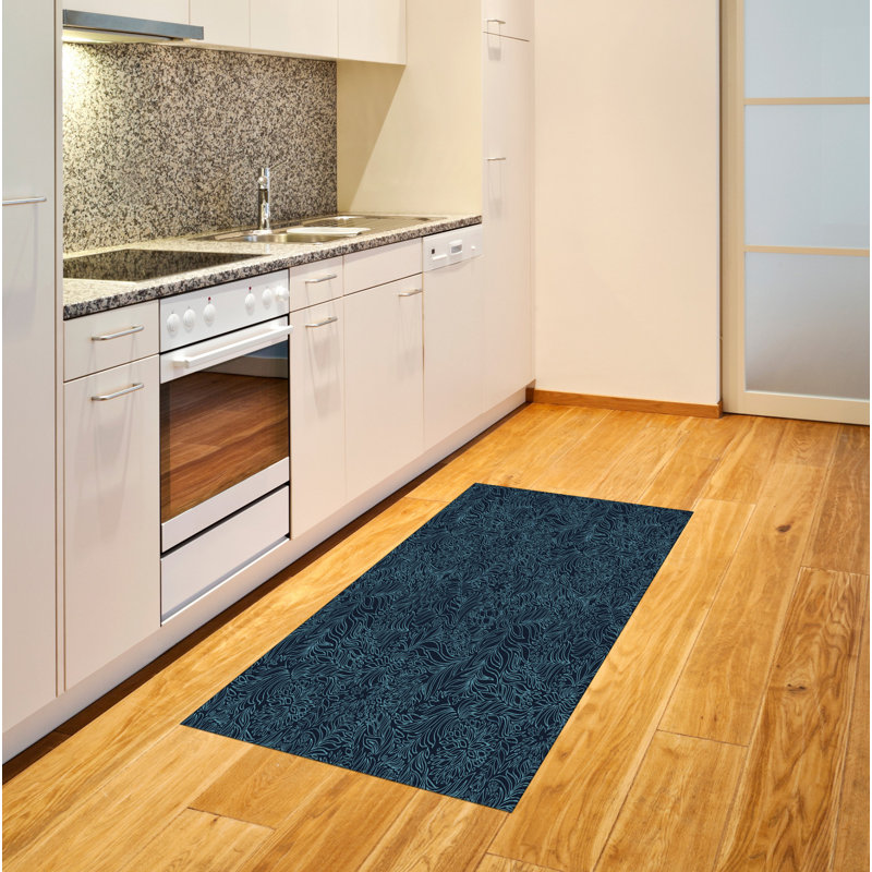 Dark Garden High Density Long Fiber Poly Threads Decorative Area Rug Carpet, Rectangle 2'7" x 5'
