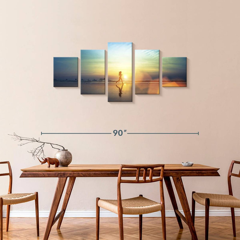 Sunset Running, 34" H x 74" W