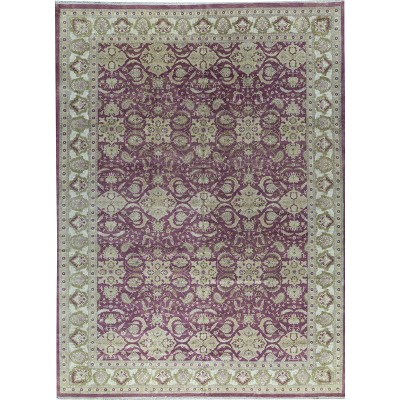 Hand-Knotted High-Quality Rose Area Rug
