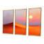 «Orange Sunset In The Sahara - Desserts», ensemble d'art mural-107199610-107199611