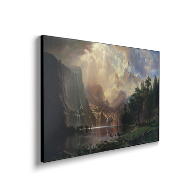 Reproduction d'art sur toile en métal Steemplix - Parmi la Sierra Nevada en Californie par Albert Bierstadt