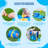 18.4' x 13' Inflatable Slide with Bouncy house for Kids(with Blower),Bounce House