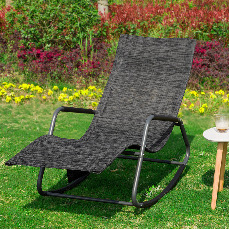 Horance Single Chaise, Black