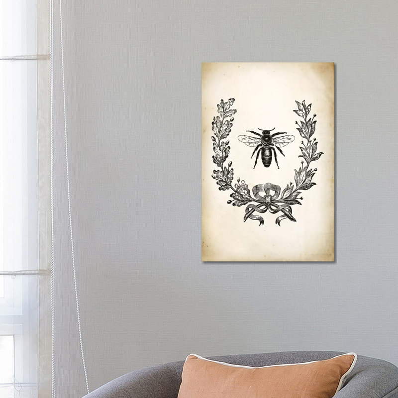 Bee - Wrapped Canvas Print, 66.04 cm H x 45.72 cm W x 1.91 cm D