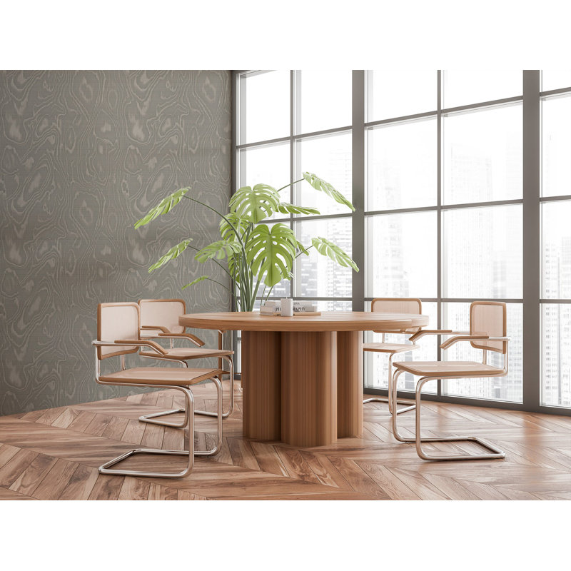 Burlwood - Gray Brown Wood Wallpaper