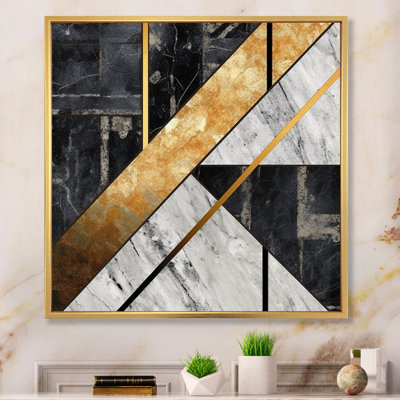 Agate de marbre de granit avec des touches d'or