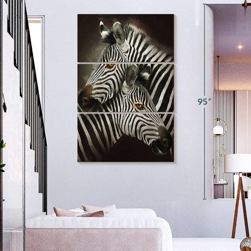 Brampt Zebra Hug, 74" H x 48" W