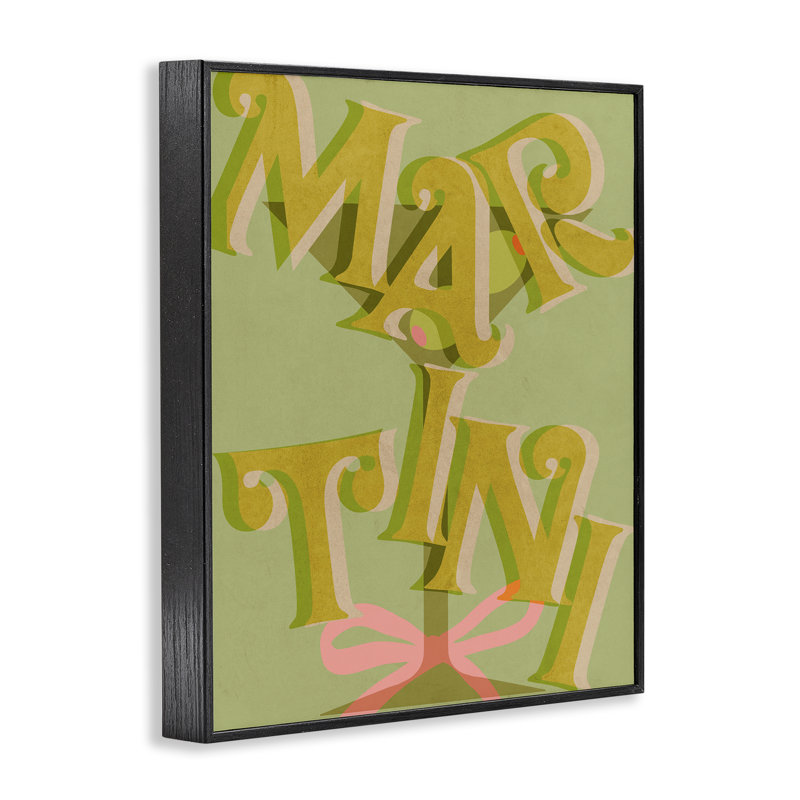 Giclée encadrée classique et rétro, design par Lil 'Rue, Giclée encadrée noir minuit, H 14 po x l 11 po