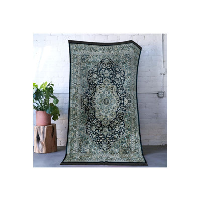 Tapis décoratif lavable à la machine Vintage Green