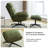Beric Upholstered Swivel Accent Chair with Ottoman-358003665