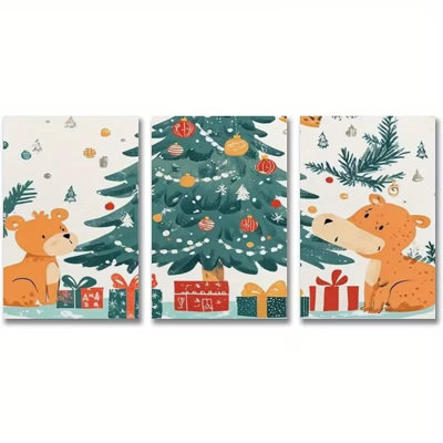 3 Piece Wrapped Canvas Wall Art