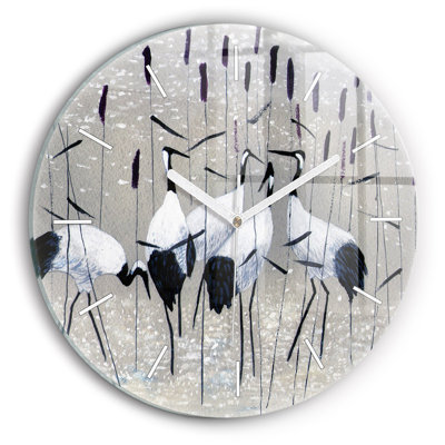 Glass Wall Clock