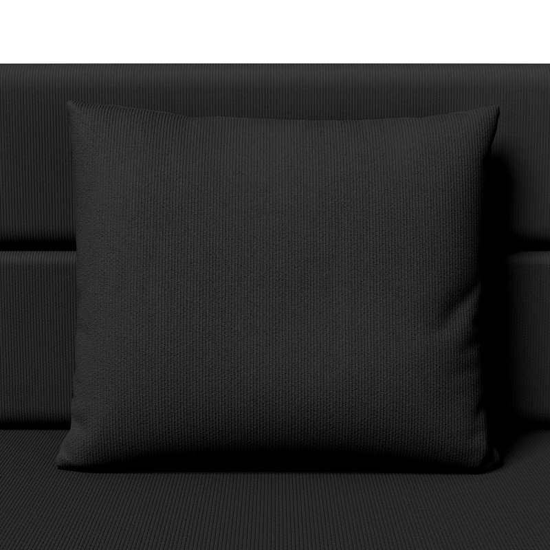 Canapé modulaire convertible en tissu Boneless, Noir