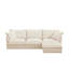Canapé modulaire en L avec repose-pieds convertible-1025638933