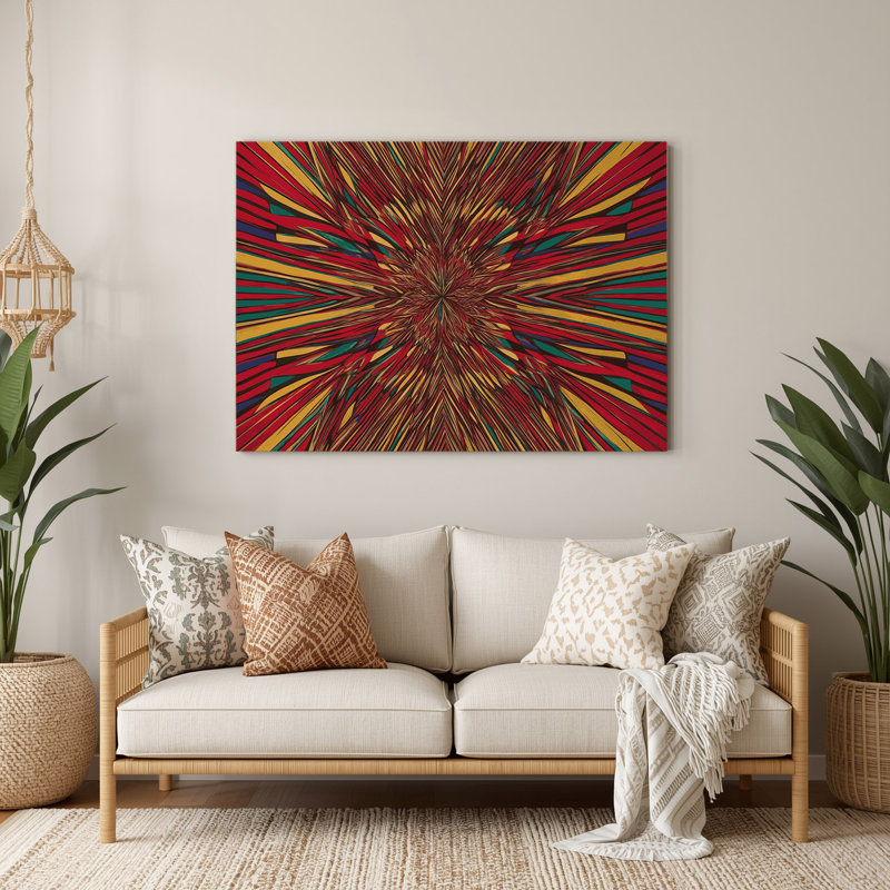 Art mural noir Op Op 41, H 288 po x l 432 po x P 0,05 po